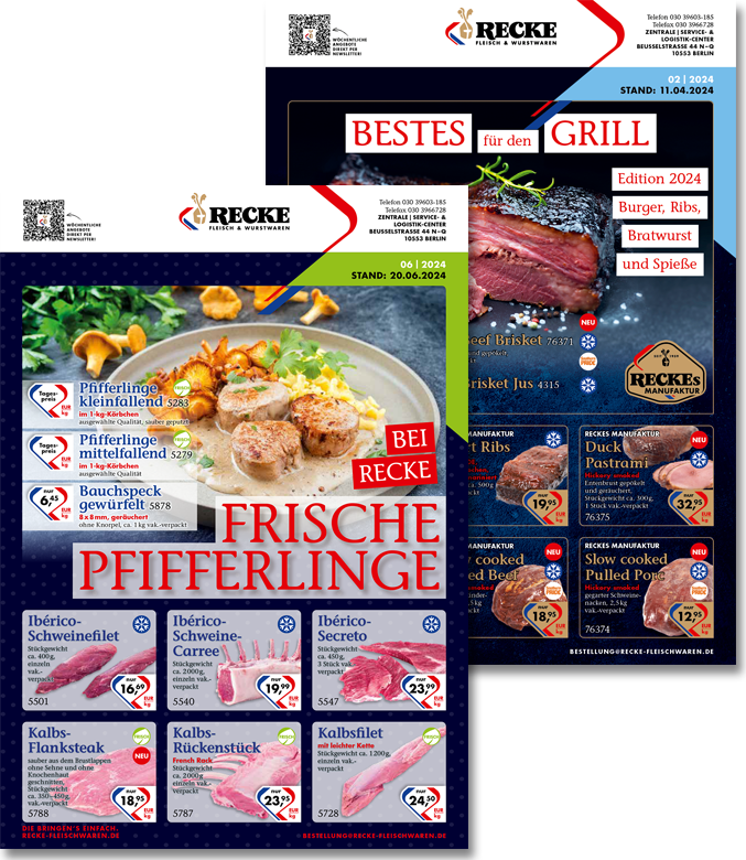 RECKE Fleisch- und Wurstwaren Berlin | bestes für den Grill | Burger, Ribs, Bratwurst, Spieße